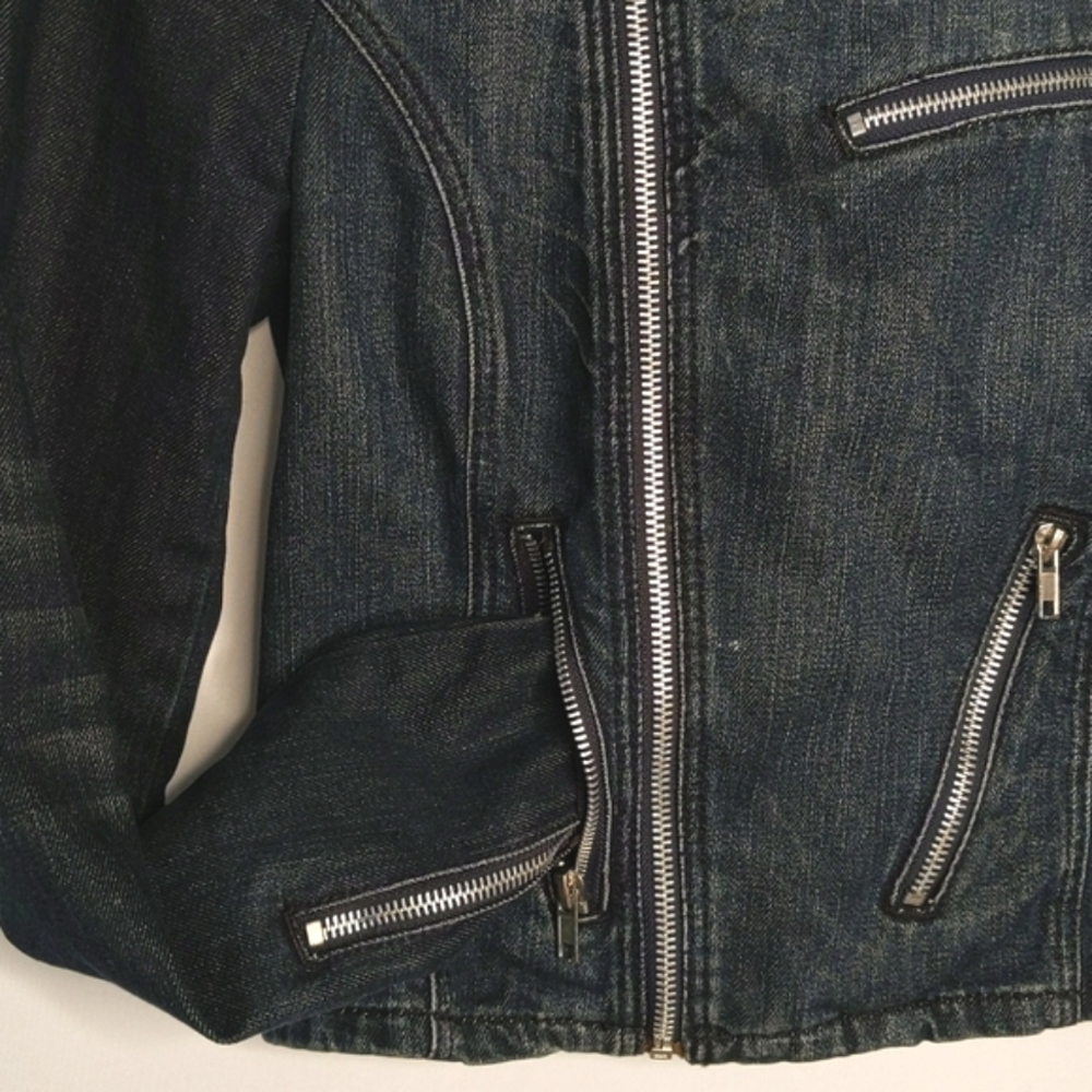 MANGO JEANS Moto Denim Jacket - Picture 8 of 13